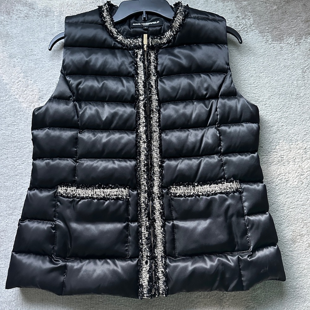 Karl Lagerfeld Black Puffer Vest